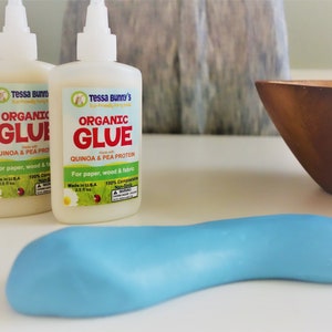 Organic School Glue, 5-PACK Vegan, Naturally Non-Toxic, Non-GMO, Petroleum Free, Makes GREAT Organic Slime image 3