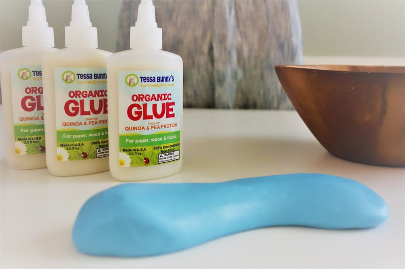 Organic School Glue, 5-PACK Vegan, Naturally Non-Toxic, Non-GMO, Petroleum Free, Makes GREAT Organic Slime image 3