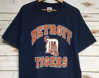 Detroit Tigers Tshirt 1984 Logo Triblend Navy Tshirt Tigers