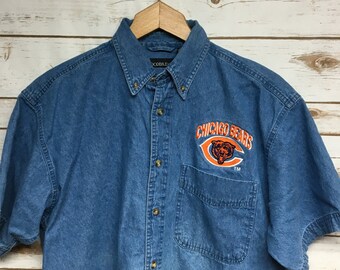 chicago bears denim shirt