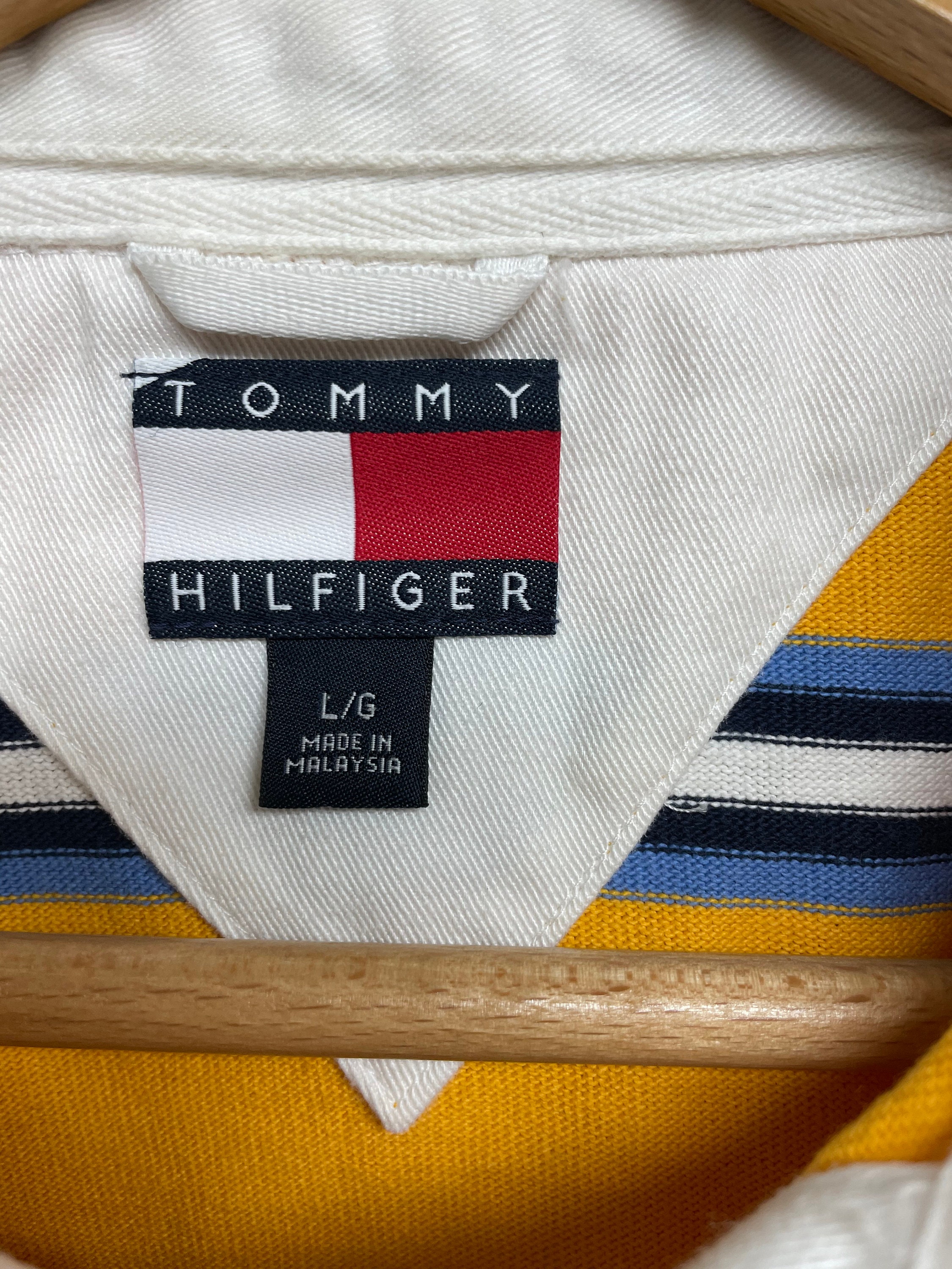 Vintage 90's Tommy Hilfiger rugby shirt Long sleeve polo Etsy