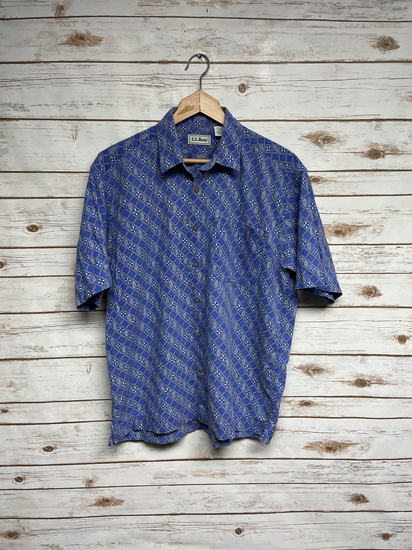 Vintage 80's 90's LL Bean Hawaiian shirt Made in | Etsy