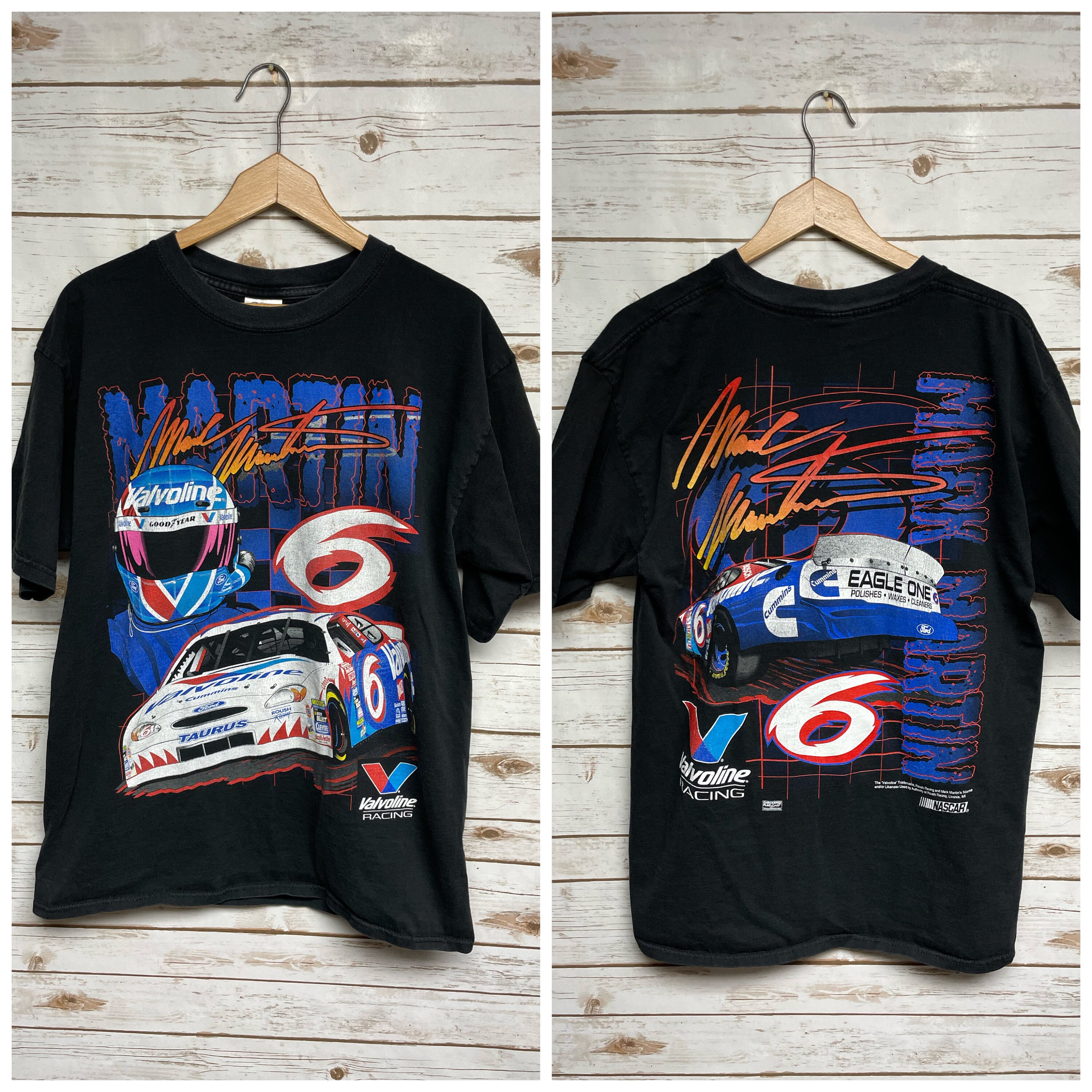 Vintage 90's Mark Martin NASCAR Tshirt Winston Cup Racing - Etsy