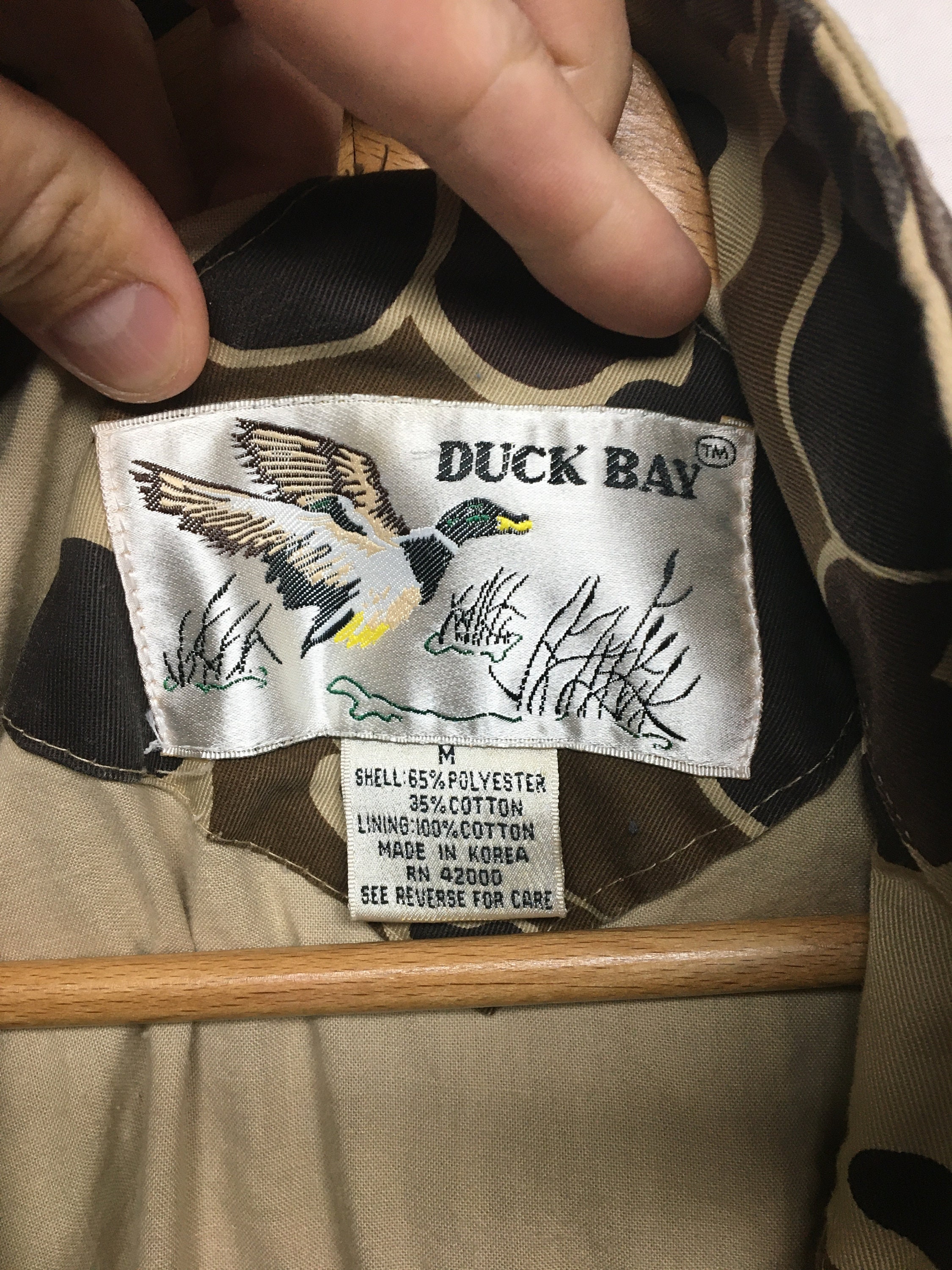 Vintage 80's Duck Bay Camo Jacket M65 Field Jacket Style