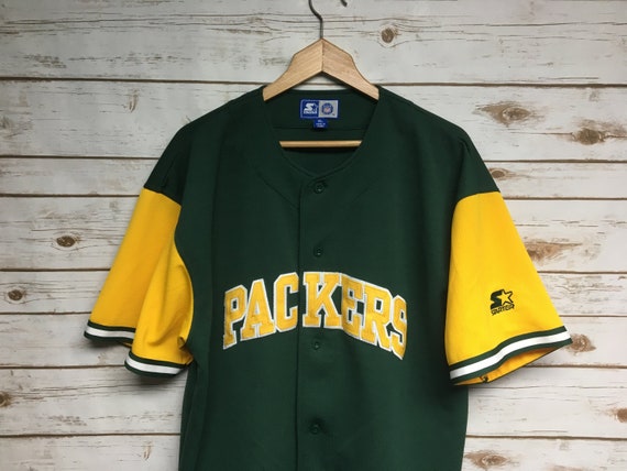 green bay packers baseball jersey