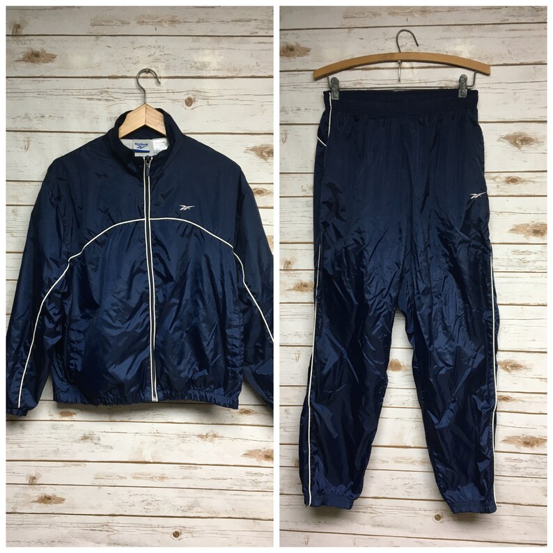 Vintage Reebok Tracksuit Bottoms Blue | RetroActive | ASOS Marketplace
