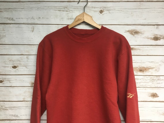 reebok red sweatshirt