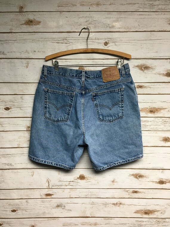 vintage blue jean shorts