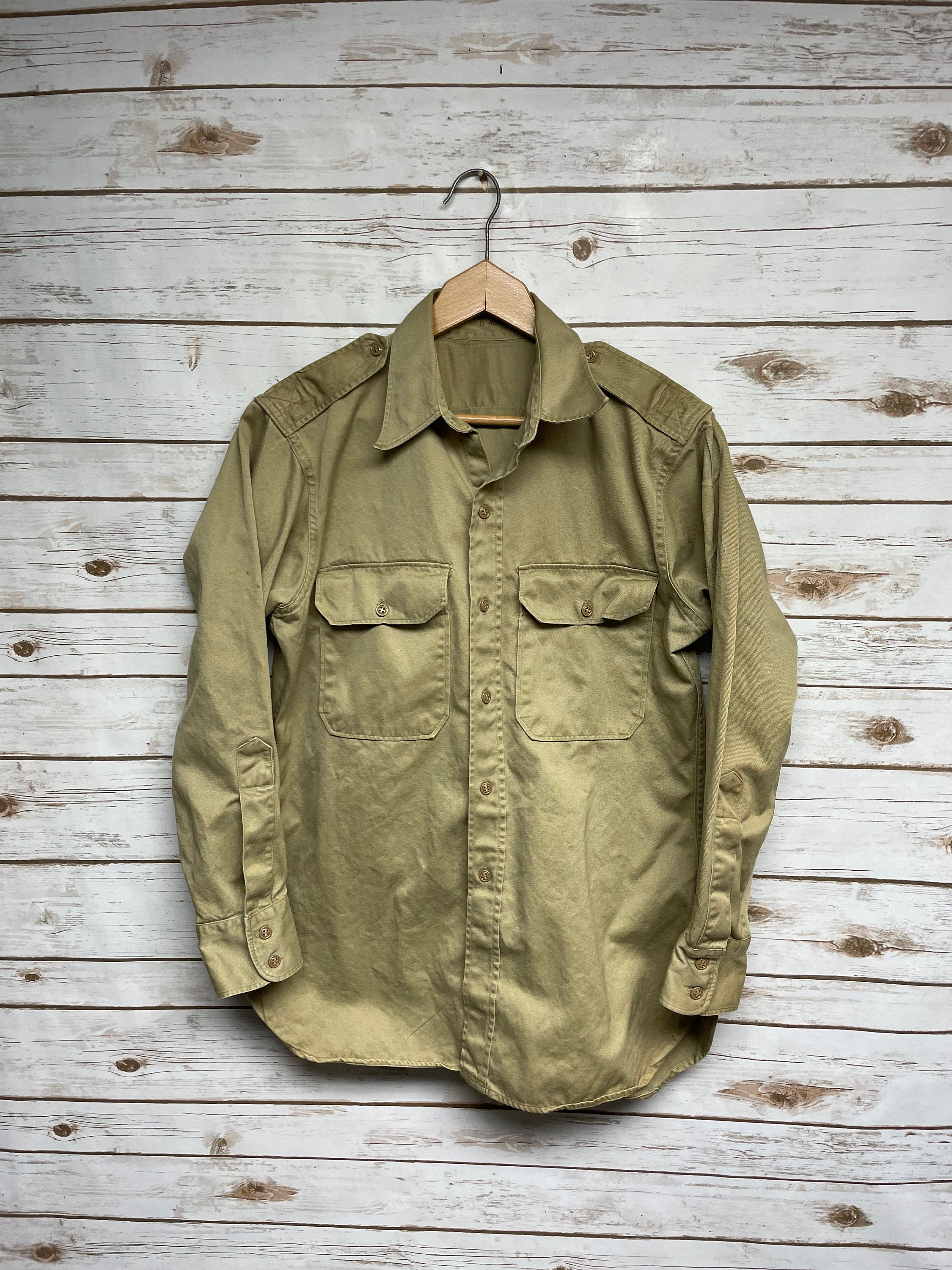 Vintage 60's US Army Khaki Long Sleeve 