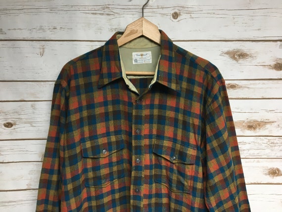 Vintage 50's Wool flannel Jcpenney Towncraft wool