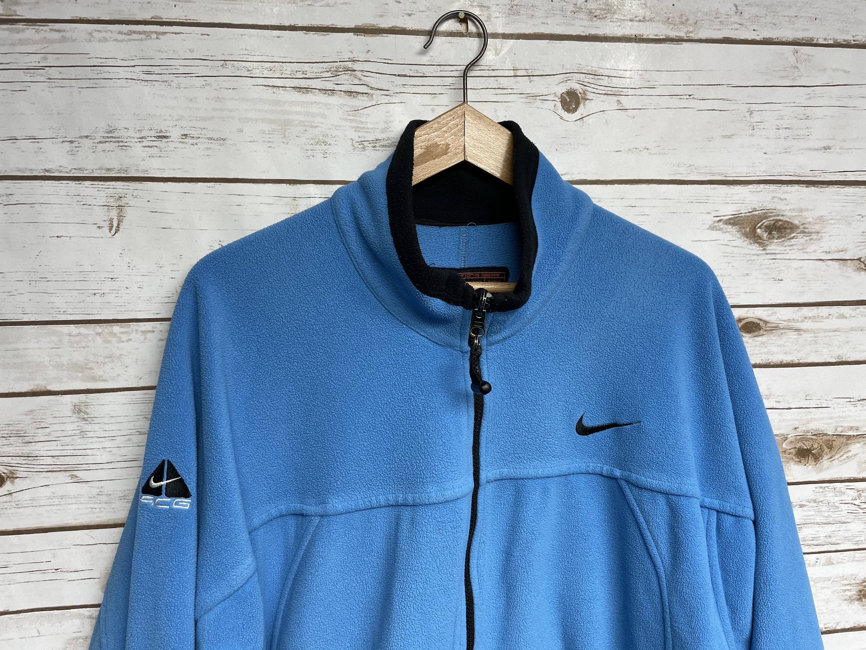 Vintage 90's NIKE ACG Fleece Zippered Jacket Nike Small - Etsy