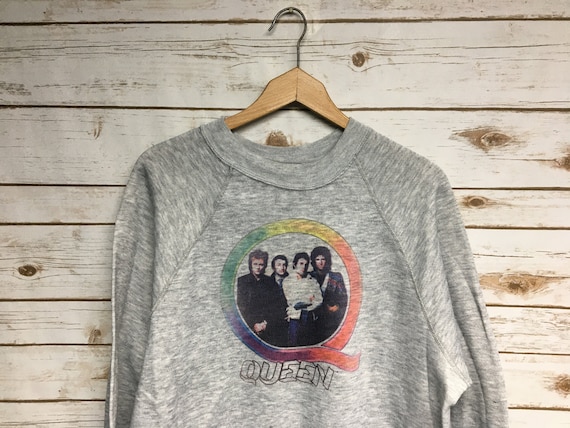 Vintage 80's Queen Tri Blend heather gray crewneck