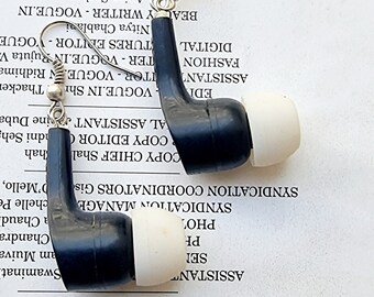Upcycled Earphone Earrings - Quirky Art from Waste