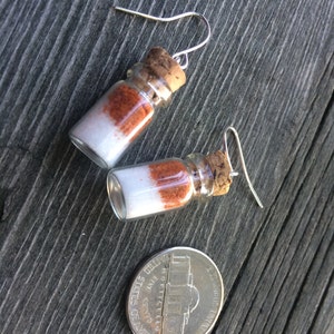 Wine Cork Earring | Mini Vial Earring | Something Spicy | Sustainable Jewelry | Gifts for Her