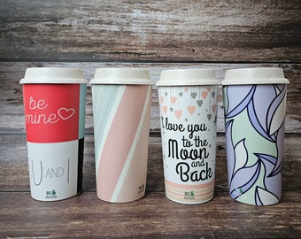 Eco-Friendly Coffee Husk Tumbler with Lid | Sustainable Travel Mug
