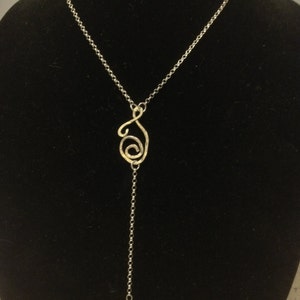 Ethiopian Opal Necklace in .925 Sterling Silver. Lariat style, Y necklace, Drop necklace, Dangle necklace