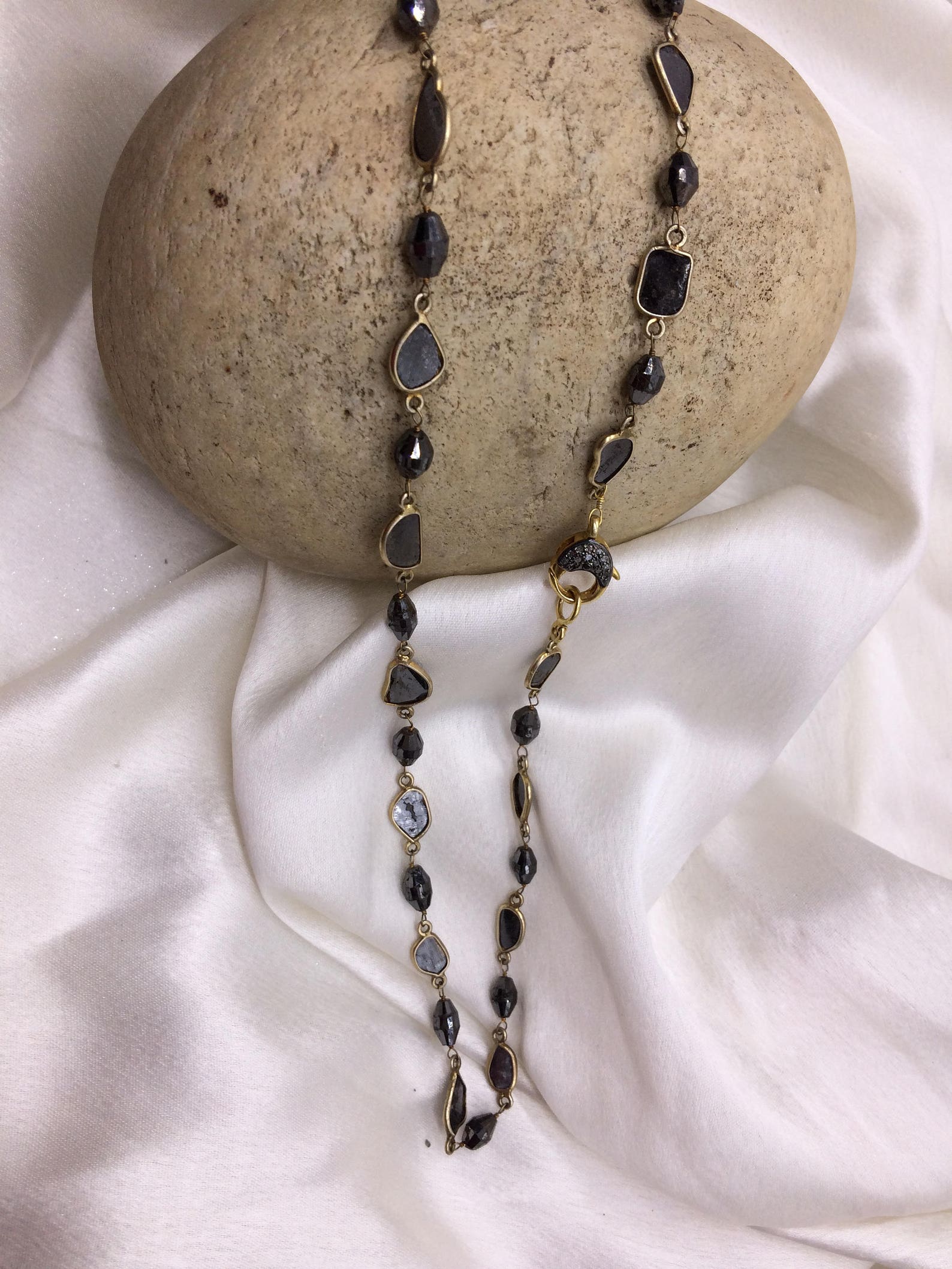 Stylish Handmade 28 inch Long Necklace Chain .925 | Etsy