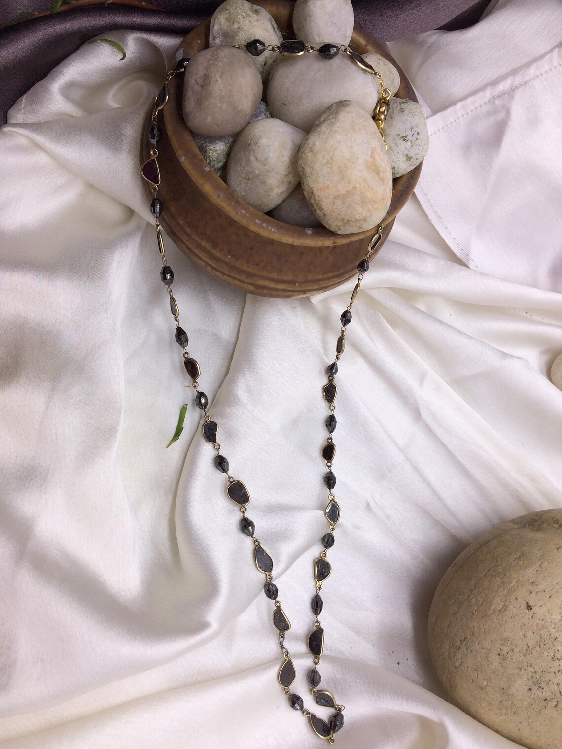Stylish Handmade 28 inch Long Necklace Chain .925 | Etsy