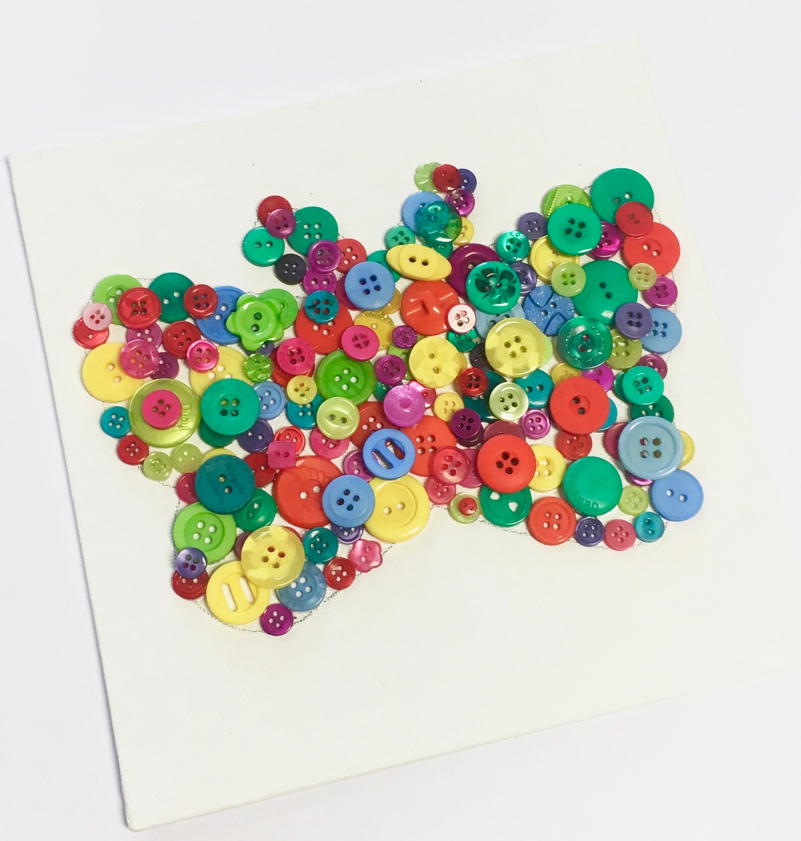 Button Art Kit Children's Craft Kit Beginners Craft Etsy