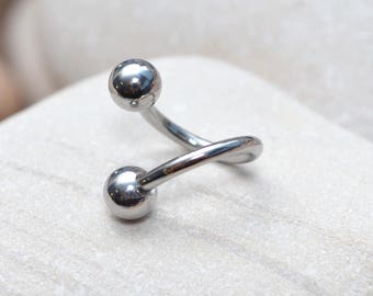 BAGUE BELLY BUTTON // Piercing ventre en acier chirurgical 14 g - Nombril - anneau de nombril - anneau de nombril - Bijoux nombril - Bijoux de piercing