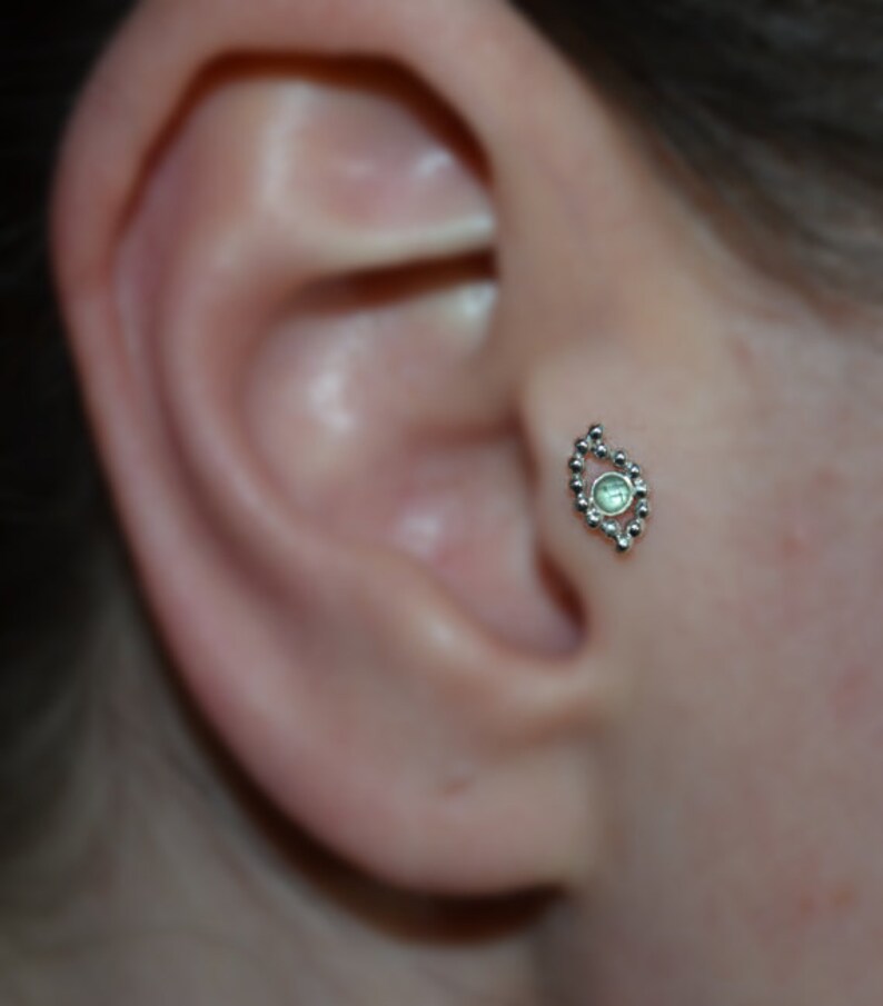 Helix Earring Stud Cartilage Stud Silver NOSE RING STUD 2mm Topaz Nose Stud 18 gauge Conch Earring Tragus Stud Tragus Earring