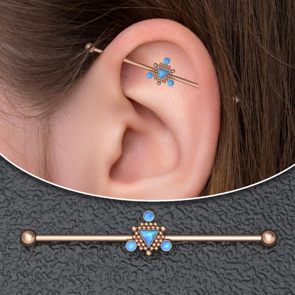 Ear Barbell Etsy