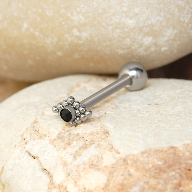 Surgical Steel Tongue Piercing Jewelry Externally Threaded Etsy