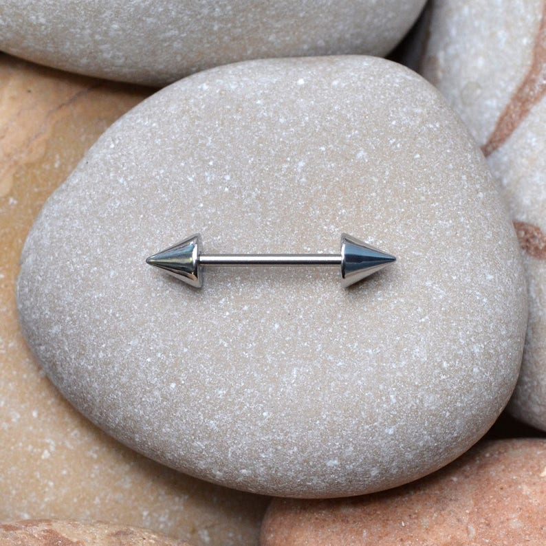 NIPPLE RING BARBELL // Body Jewelry Nipple Barbell 16 Gauge Etsy