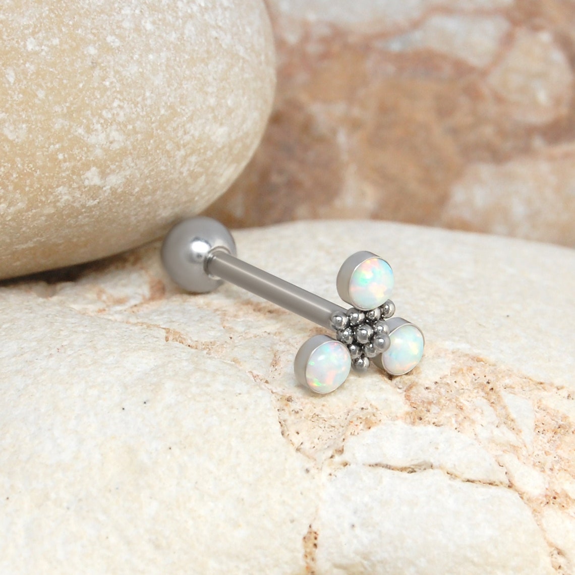 Tongue Jewelry Surgical Steel Externally Threaded Tongue Etsy