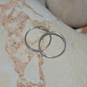 Silver NOSE RING HOOP // Nose Ring - Nose Piercing 24g - Rook Earring - Cartilage Hoop - Helix Earring - Tragus Jewelry - Conch Earring