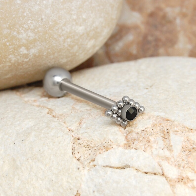 Surgical Steel Tongue Piercing Jewelry Externally Threaded Etsy