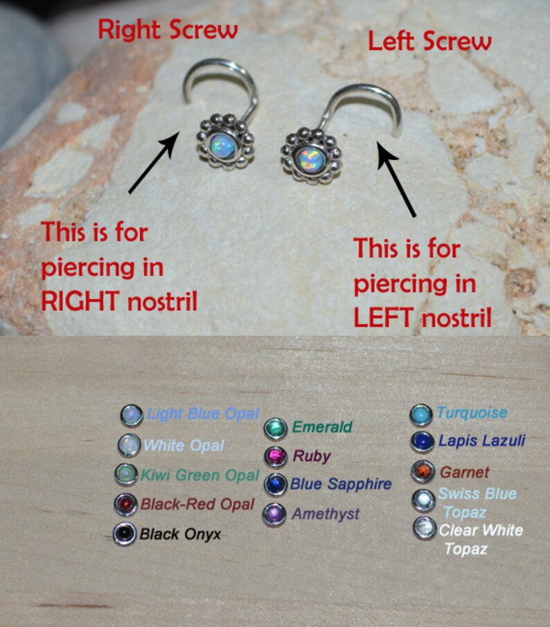 Helix Earring Stud Cartilage Stud Silver NOSE RING STUD 2mm Topaz Nose Stud 18 gauge Conch Earring Tragus Stud Tragus Earring