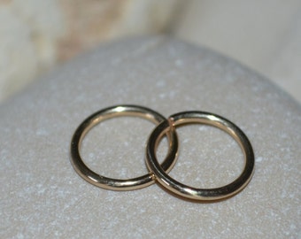 NOSE RING STUD // Gold Nose Hoop - Nose Ring - Tragus Earring - Septum Ring - Cartilage Hoop Earring - Helix Ring - Nose Piercing 20g