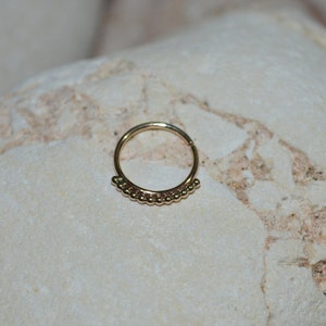 BOUCLE D&#39;OREILLE TRAGUS / Créoles tragus en or - Boucle d&#39;oreille cartilage - Piercing hélice - Bijoux Rook - Anneau de septum - Anneau de nez - Anneau Daith 20 g