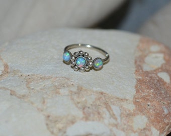 Sottile Piccolo Argento Sterling Chiusura A Molla In Oro, Ritorto, Orecchino Cartilagineo Anello Elica Cerchio Anello Trago Anello Naso Cerchio 20G 10mm - Italia - Foto 2