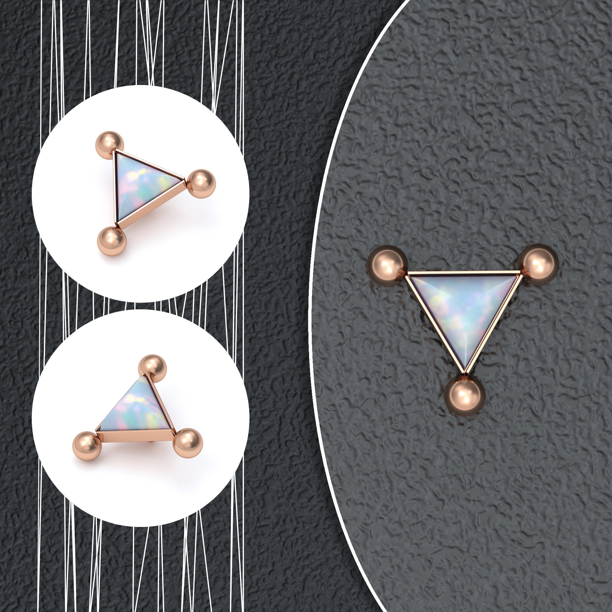 Gold microdermal jewelry best sale