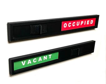 Modern Room Privacy Indicator Sign