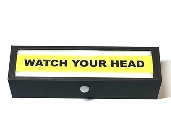 Watch Your Head Motion Sensor LED Safety Indicator Sign