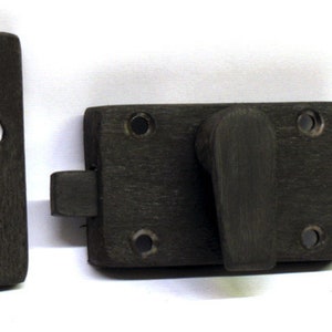 Pewter Black Occupied & Vacant Bathroom Privacy Indicator Lock
