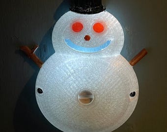 LED Snowman Bathroom Indicator Lock