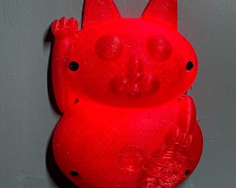 Maneki Neko Lucky Cat LED Bathroom Privacy Indicator Lock