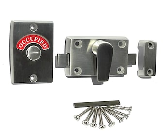 Stainless Steel Occupied & Vacant Bathroom Privacy Indicator Lock