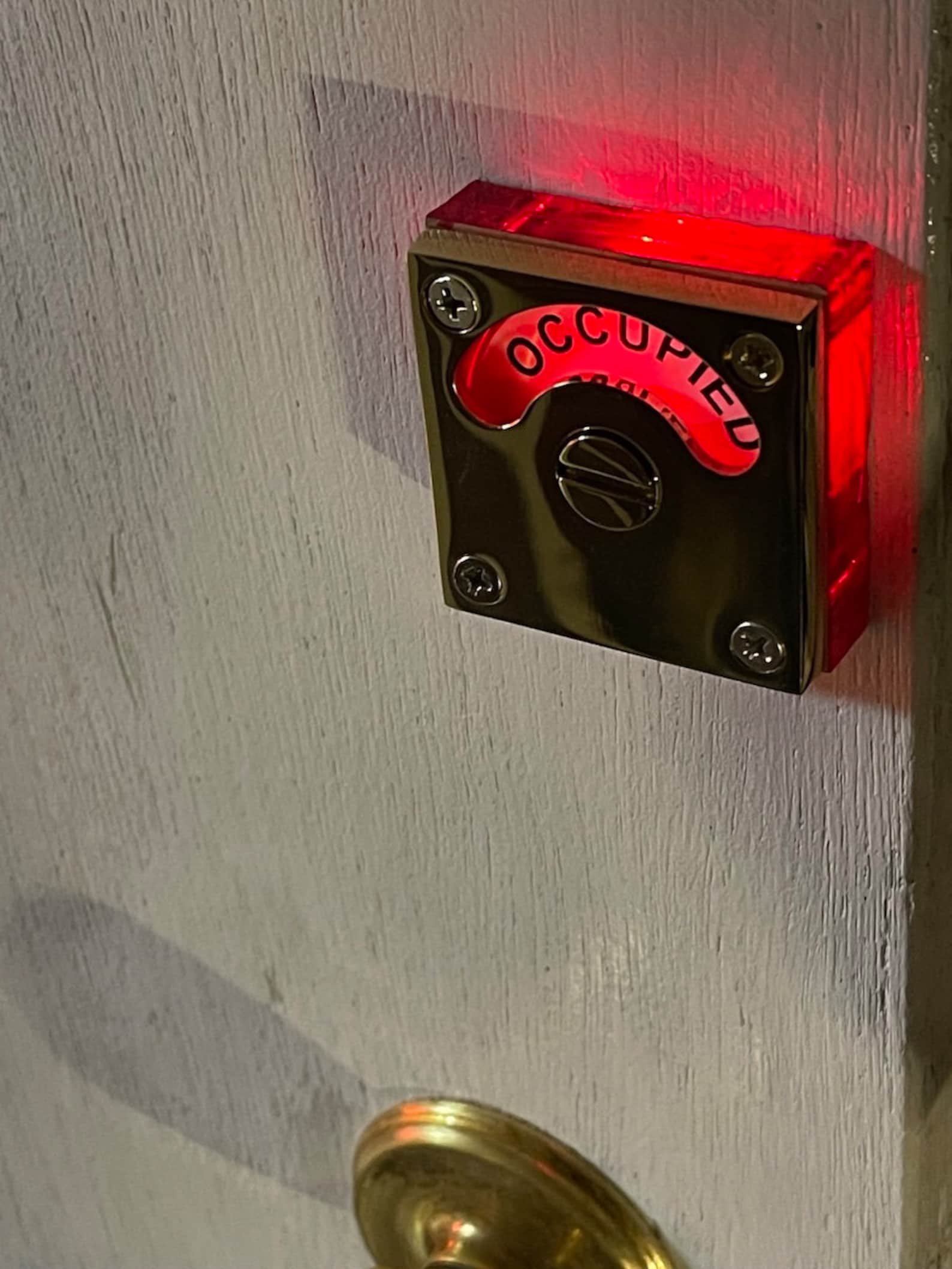 L.E.D. Bathroom Privacy Indicator Lock With Luminous Red Acrylic ...