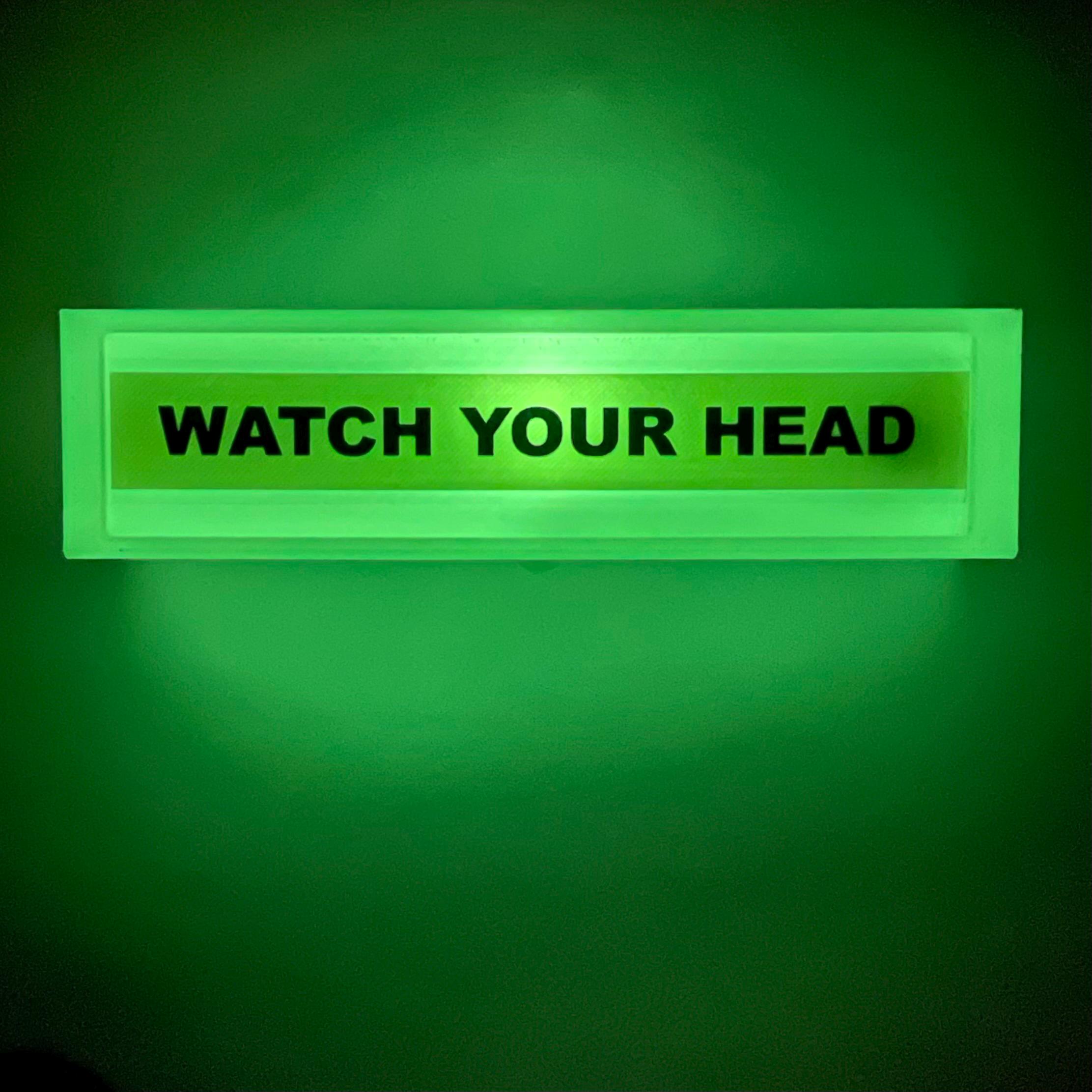Watch Your Head Motion Sensor LED Safety Indicator Sign - Etsy
