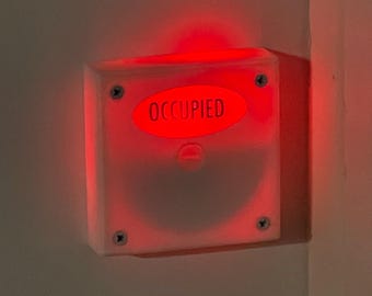 Contemporary Design LED Bathroom Door Privacy Indicator Lock