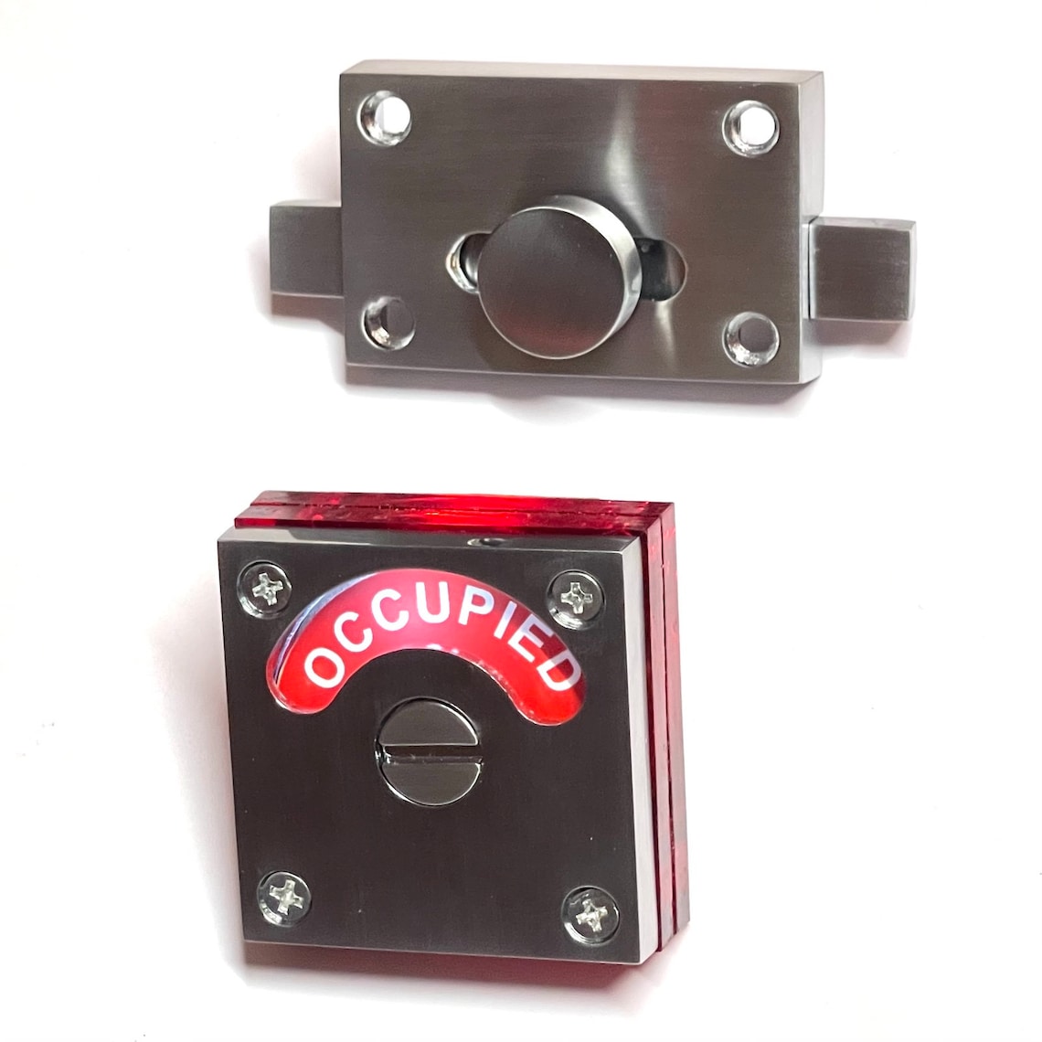 L.E.D. Bathroom Privacy Indicator Lock With Luminous Red Acrylic ...