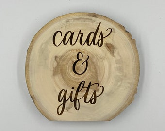 Engraved Cards & Gifts Standing Wedding Signs - Rustic Wedding Sign - Wedding Table Centerpieces - Rustic Table Decor - Wedding Wooden Sign