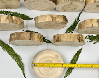 Letreros de madera independientes de Aspen Wood - Decoración de madera con bordes naturales - Señalización de madera - Decoración rústica para bodas - Señalización rústica - Manualidades de madera DIY