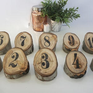 Wedding Decor Table Numbers - Table Number Wedding - Wood Slice Table Numbers - Single Wedding Table Number - Wood Slices -