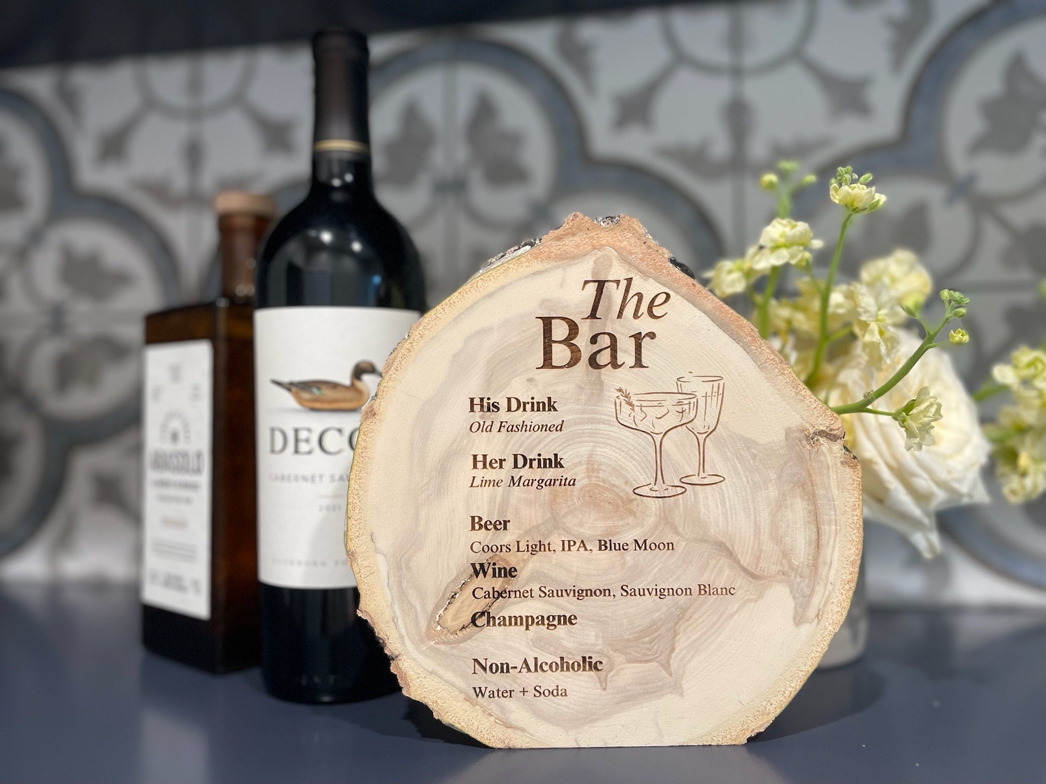 Rustic Wooden Open Bar Sign - 8x12 Inch Wedding & Home Decor For Kitchen Or Pub - View #7